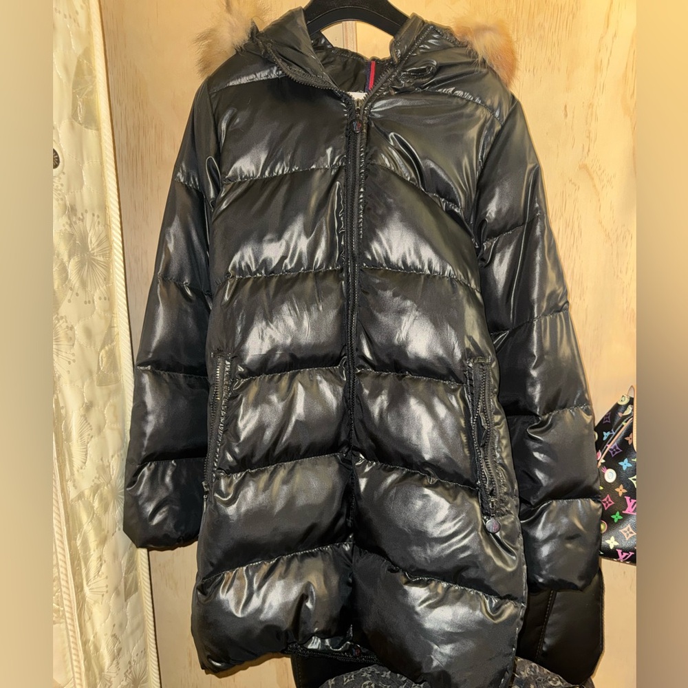 Moncler Shiny Black Puffer Jacket
